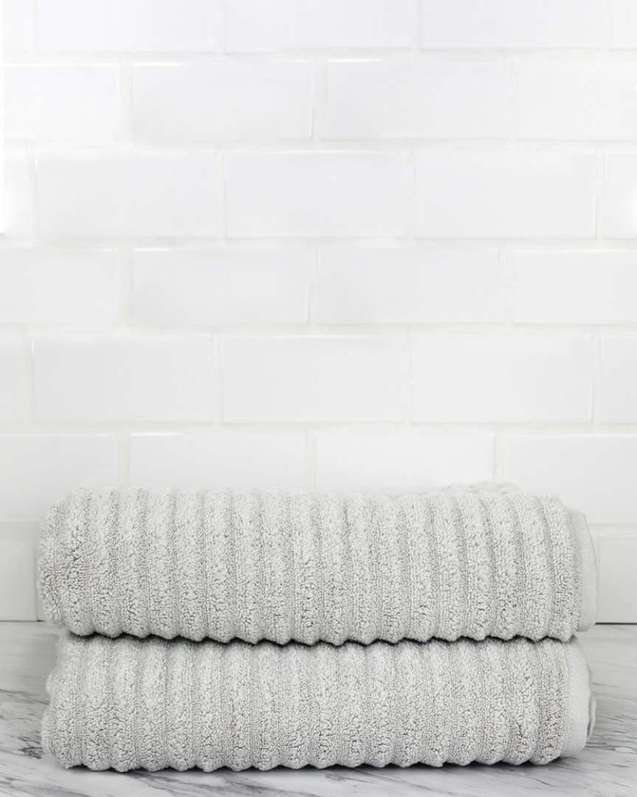 Bath Towels * | Melange Home Set Of 2 Turkish Cotton Bath Towels