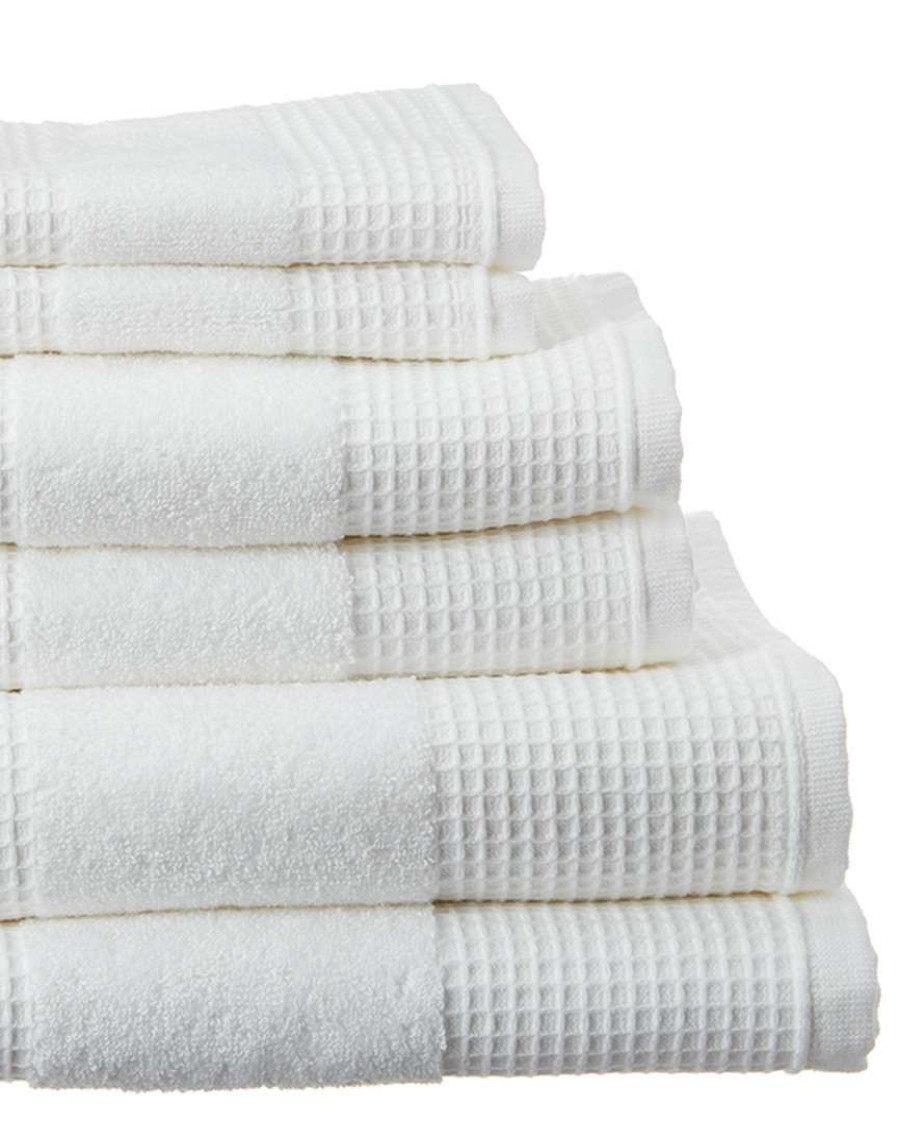 Bath Towels * | Melange Waffle Terry 6Pc Towel Set Home Bath Towels