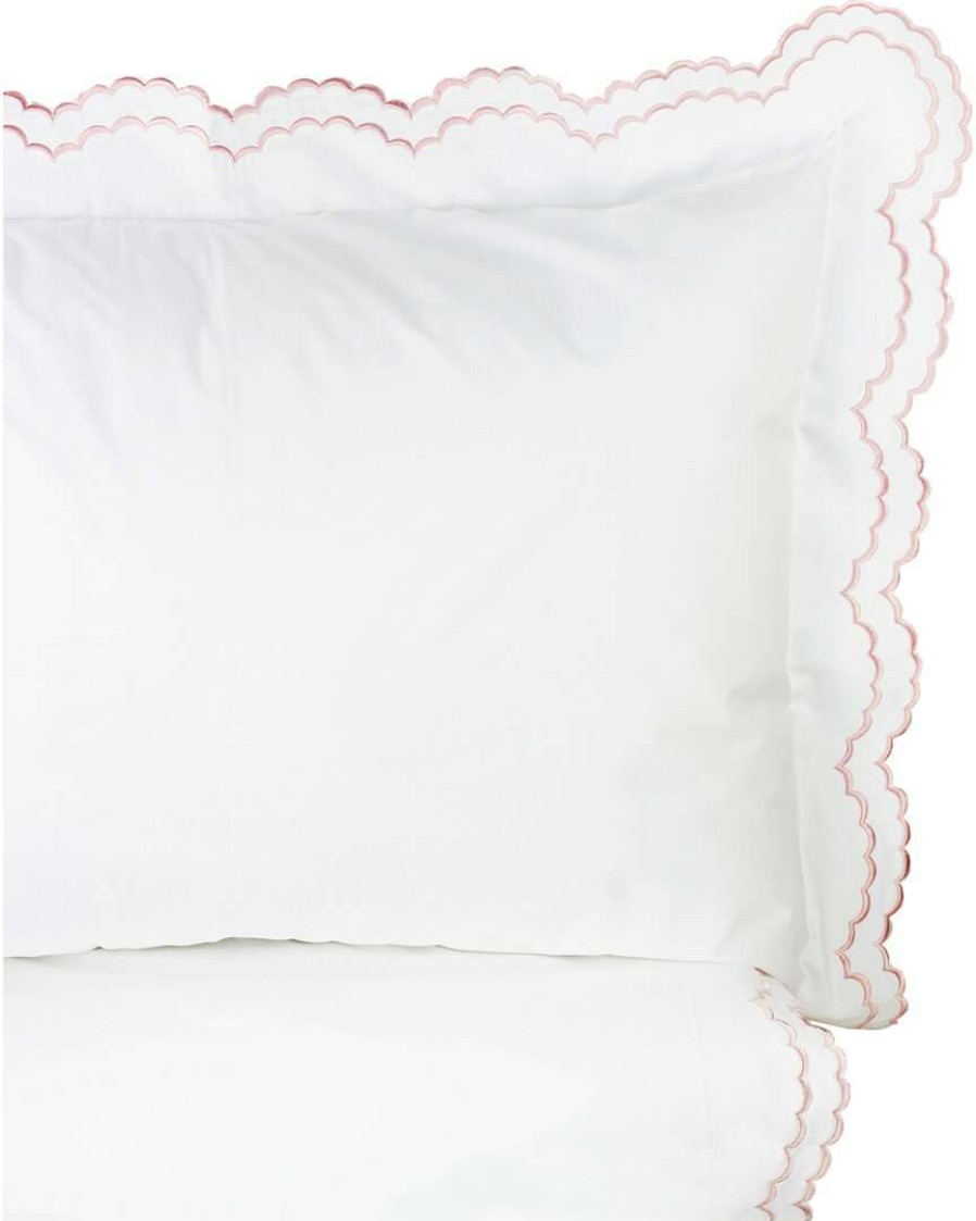 Duvet Inserts & Duvets * | Melange Home Double Scalloped Embrodiery Duvet Set Duvet Inserts & Duvets Mutli