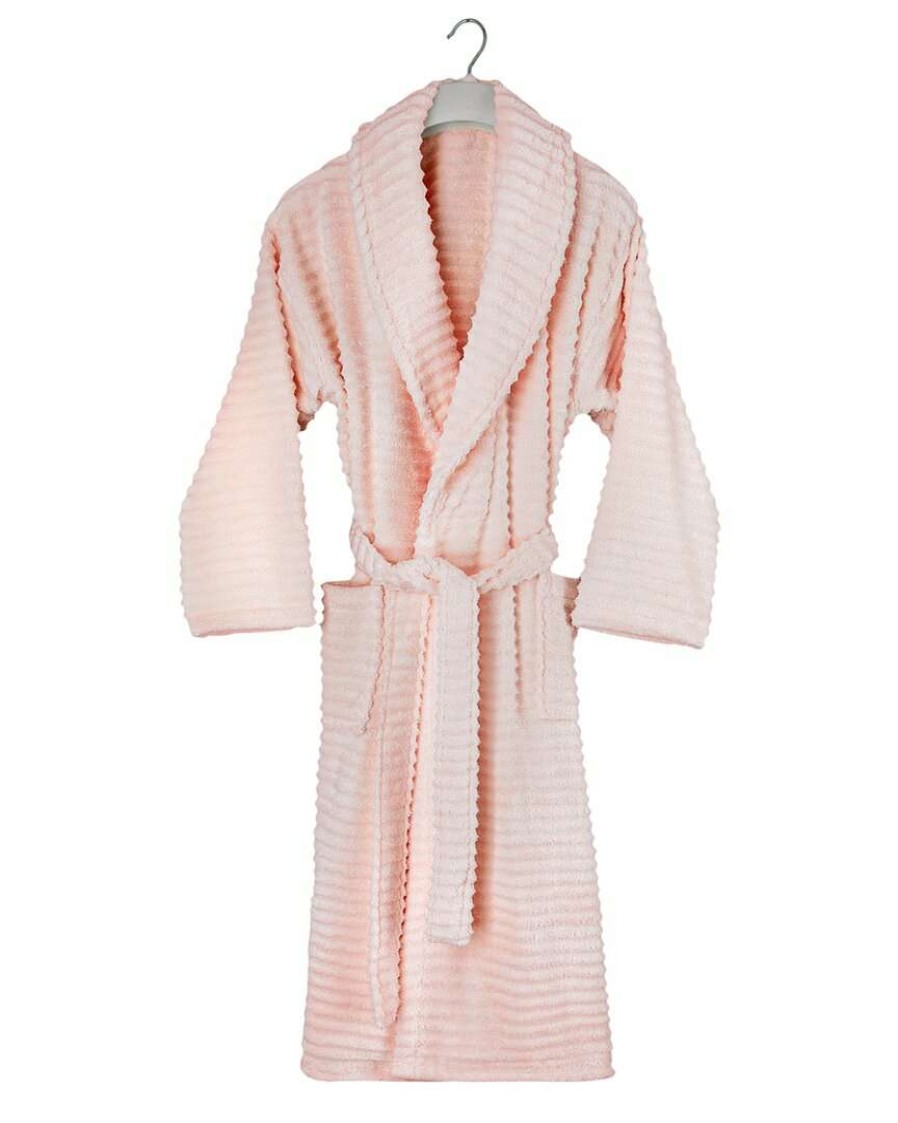 Robes & Slippers * | Melange Zero Twist Ruffle Bath Robe Home Robes & Slippers