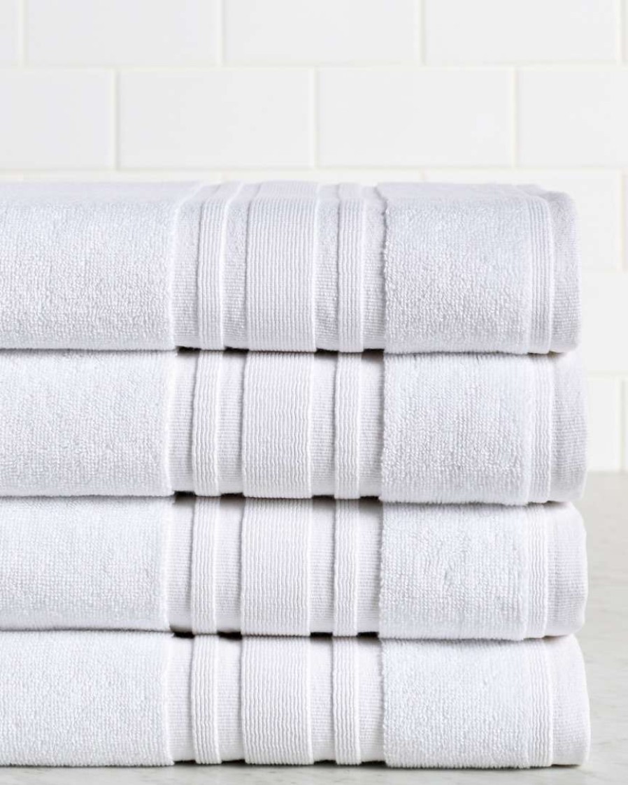 Bath Towels * | Melange Home 4Pc Turkish Cotton Bath Towel Set Bath Towels