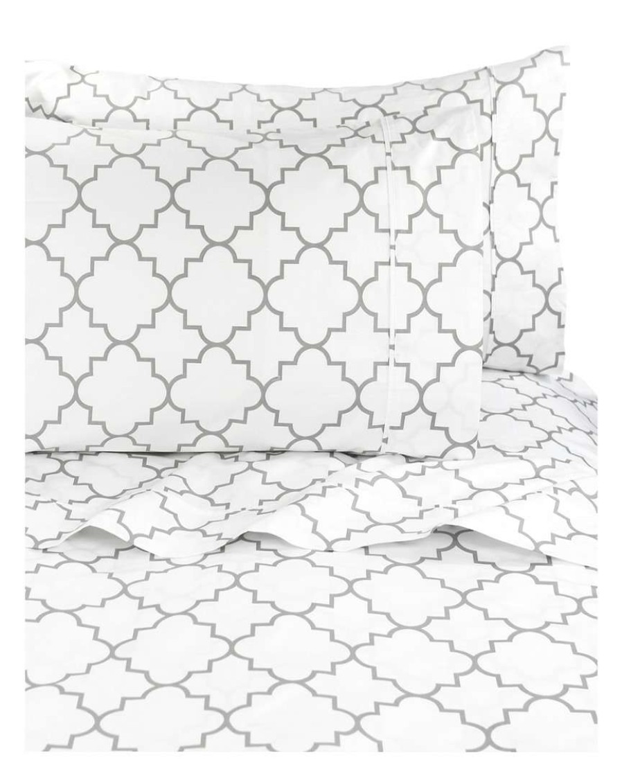 Sheets * | Melange Lattice 400Tc Sheet Set Home Sheets