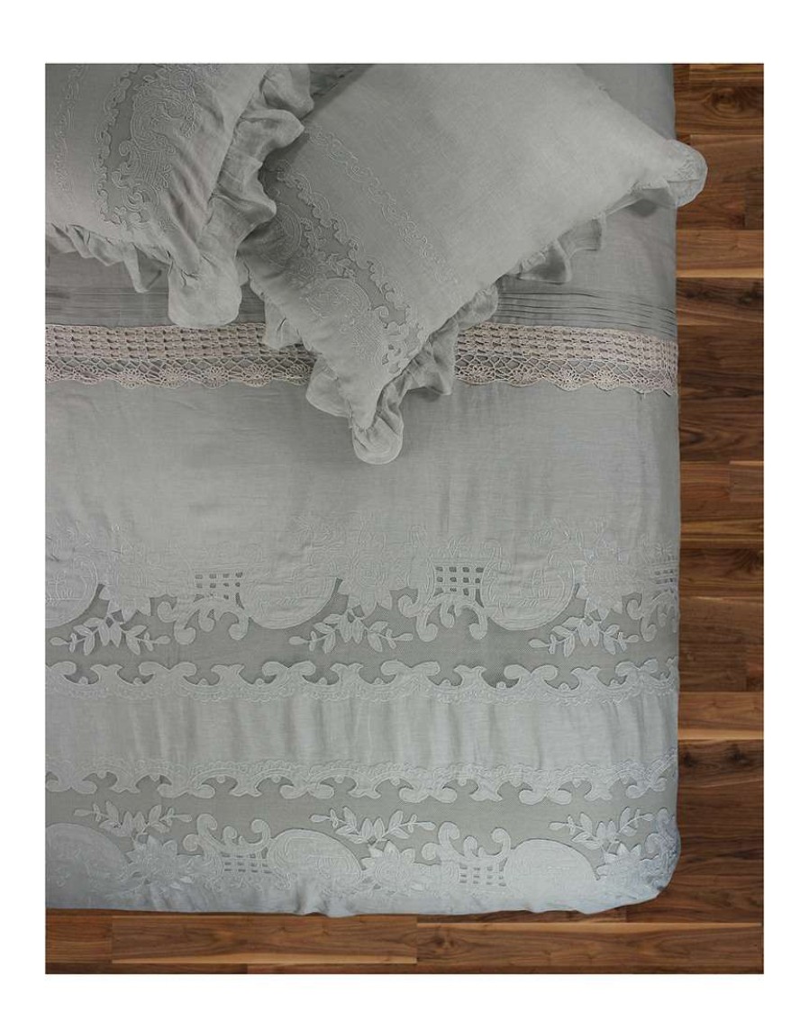 Duvet Inserts & Duvets * | Melange Tabitha Linen Duvet Set Home Duvet Inserts & Duvets