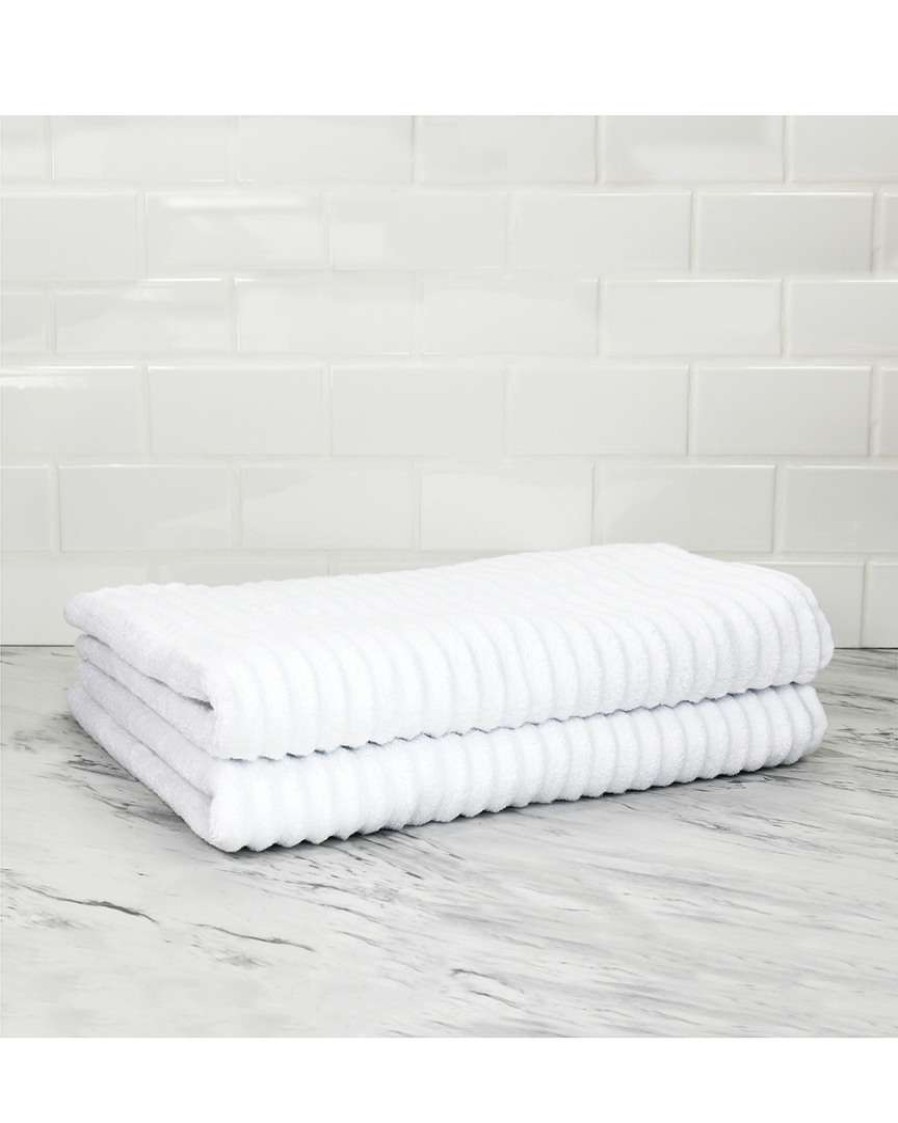 Bath Sheets * | Melange Cotton 2Pc Bath Sheet Set Home Bath Sheets