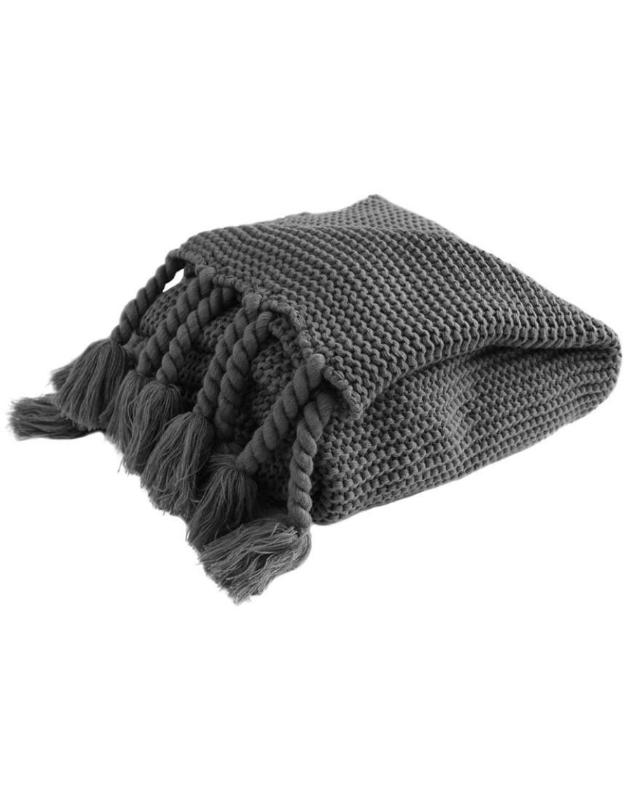 Blankets & Throws * | Melange Arlo Rope Throw Home Blankets & Throws