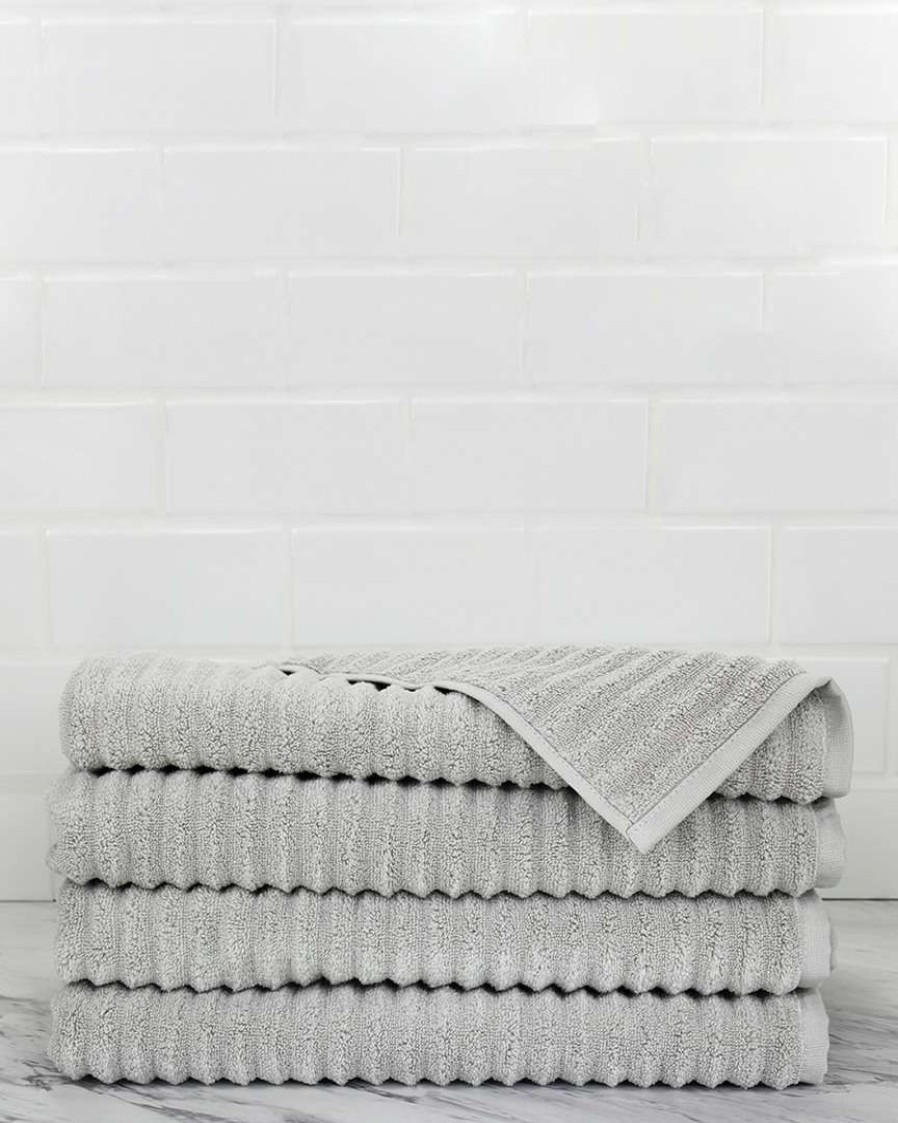 Bath Towels * | Melange Home Set Of 4 Turkish Cotton Hand Towels Bath Towels