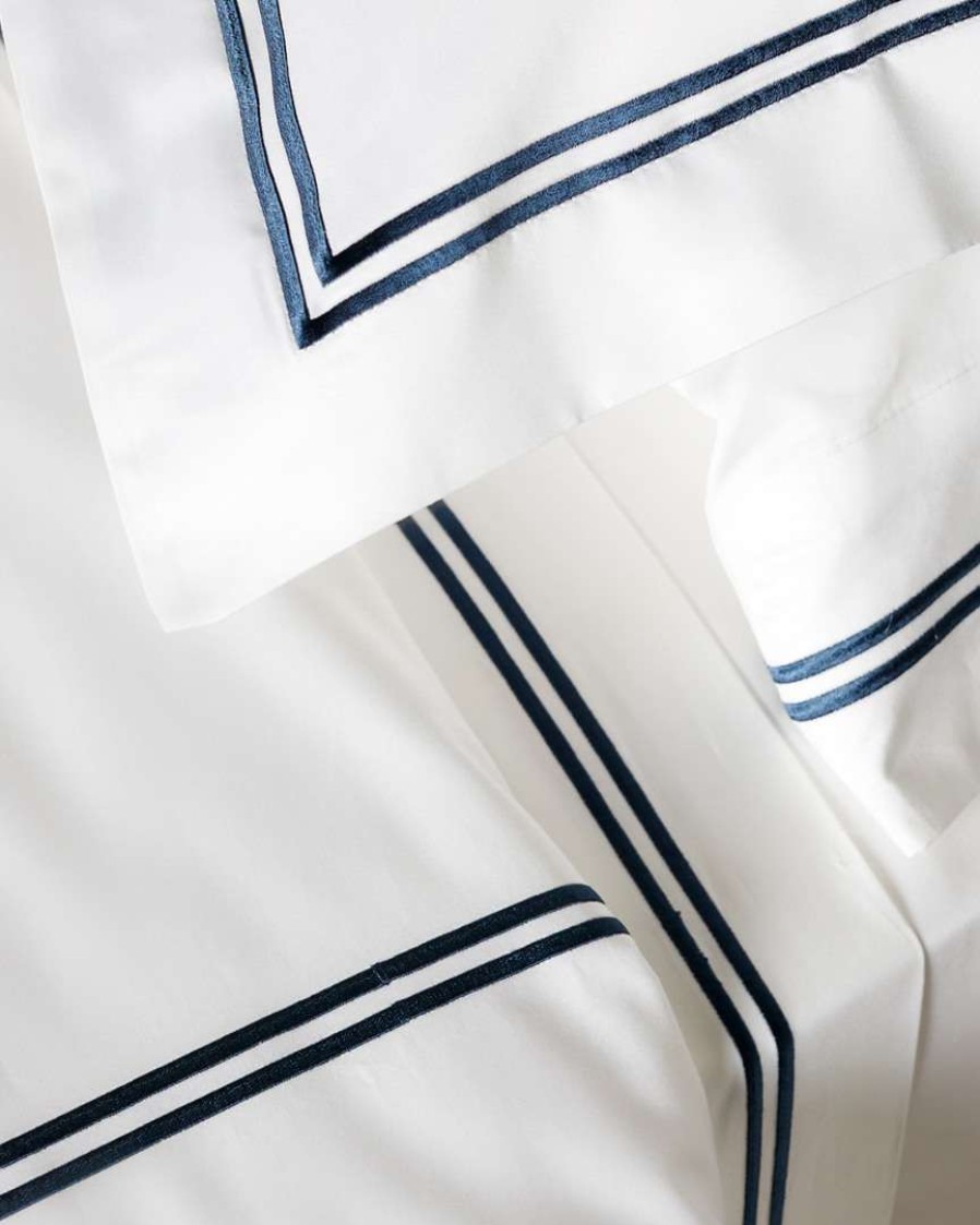 Duvet Inserts & Duvets * | Melange Home Two Stripe 600Tc Cotton Duvet Set Duvet Inserts & Duvets