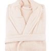 Robes & Slippers * | Melange 100% Turkish Cotton Bathrobe Smokin Pink Home Robes & Slippers