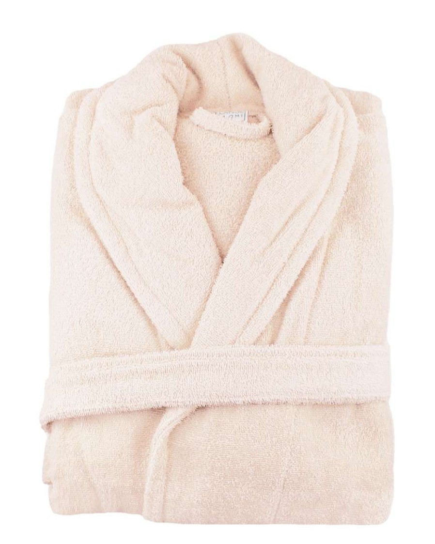 Robes & Slippers * | Melange 100% Turkish Cotton Bathrobe Smokin Pink Home Robes & Slippers