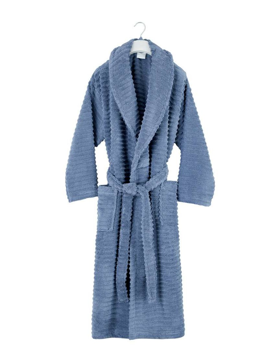 Robes & Slippers * | Melange Zero Twist Ruffle Bath Robe Home Robes & Slippers