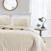 Comforters & Quilts * | Melange Home Stonewash Diamond Ruffles Quilt Set Comforters & Quilts