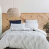 Duvet Inserts & Duvets * | Melange Linen Cotton Stripe Duvet Home Duvet Inserts & Duvets