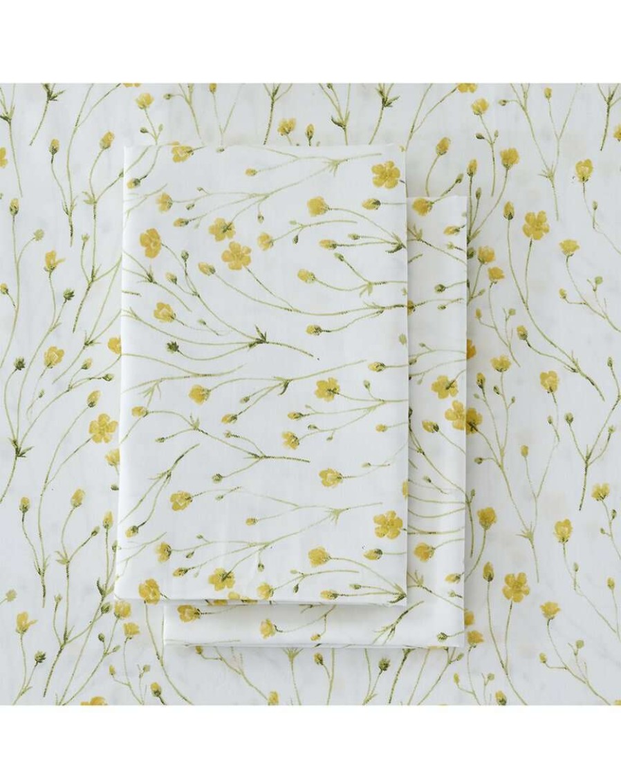 Sheets * | Melange Home T400 Hemstitch Buttercup Sheet Set Sheets Yellow