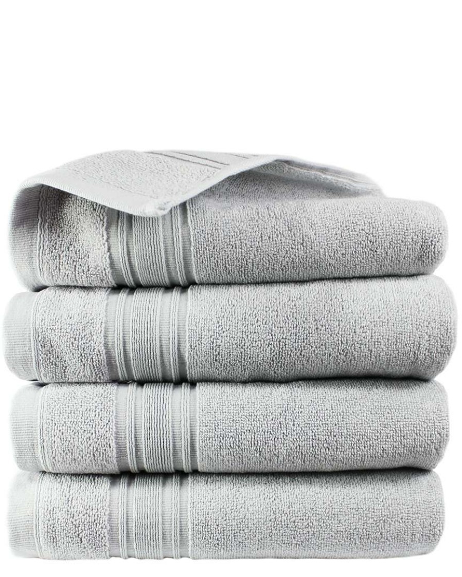 Bath Towels * | Melange 100% Turkish Cotton 4Pc Hand Towel Set Home Bath Towels