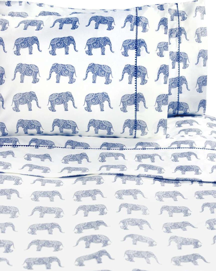 Sheets * | Melange T400 Elephants Sheet Set Home Sheets