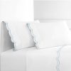 Pillowcases & Shams * | Melange Home Double Scalloped Pillowcase Set Of 2 Pillowcases & Shams