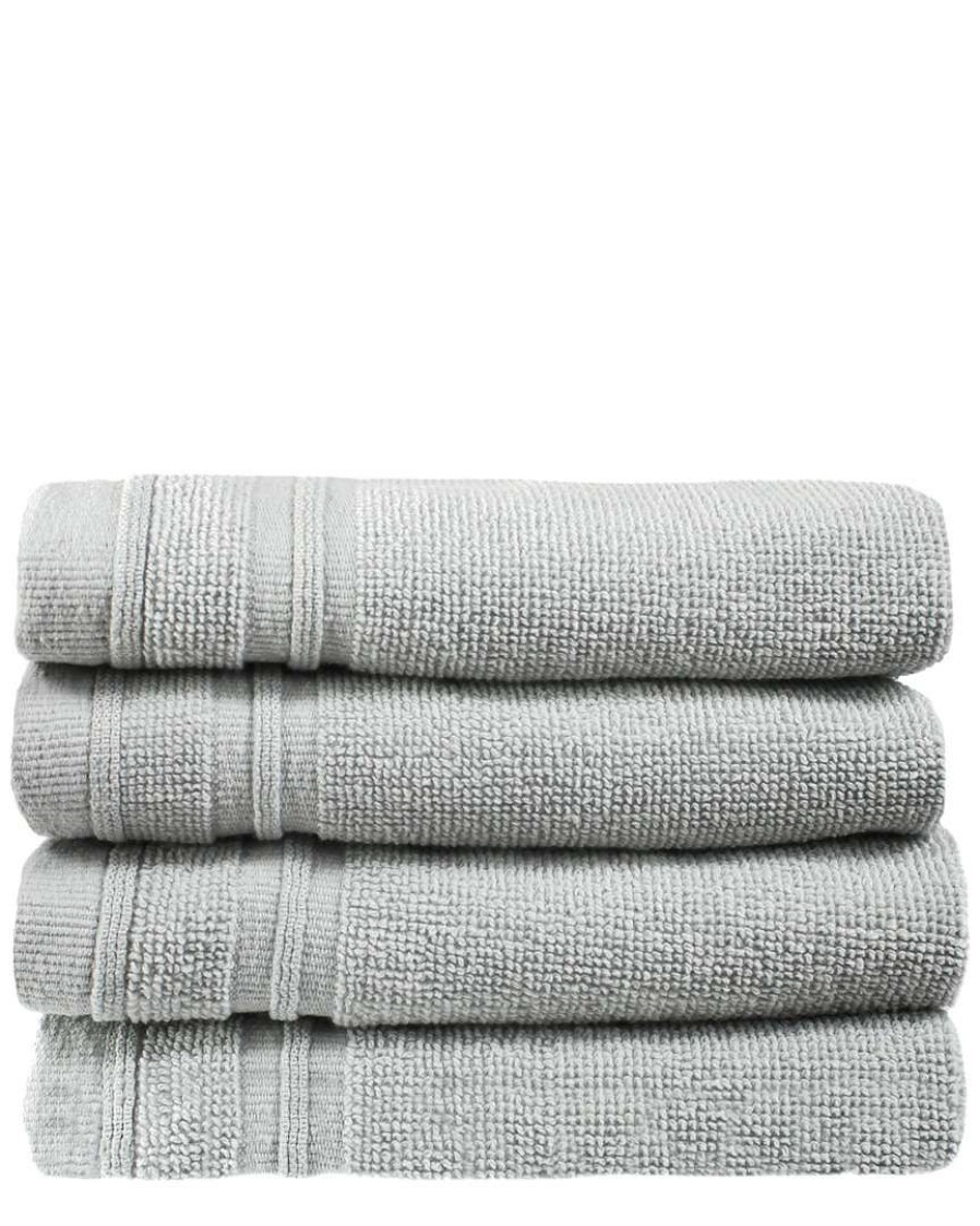 Bath Towels * | Melange 100% Turkish Cotton 4Pc Wash Towel Set Home Bath Towels