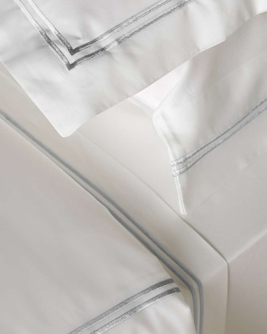 Duvet Inserts & Duvets * | Melange Home Two Stripe 600Tc Cotton Duvet Set Duvet Inserts & Duvets