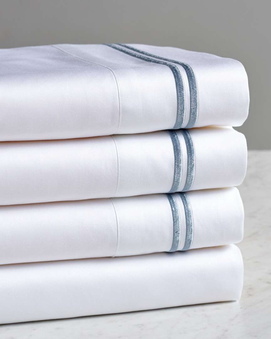 Sheets * | Melange Home Two Stripe 600Tc Cotton Sheet Set Sheets