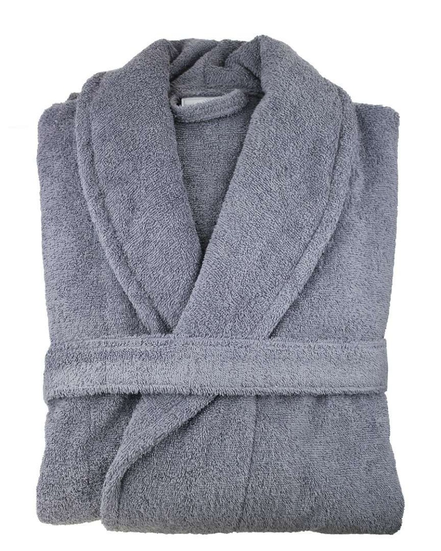 Robes & Slippers * | Melange Cotton Bathrobe Home Robes & Slippers