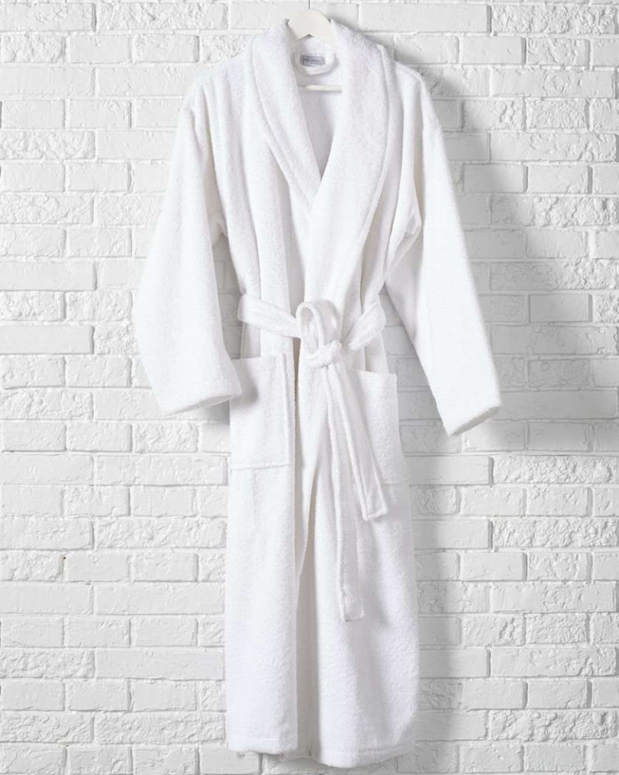 Robes & Slippers * | Melange Home Turkish Cotton Bathrobe Robes & Slippers