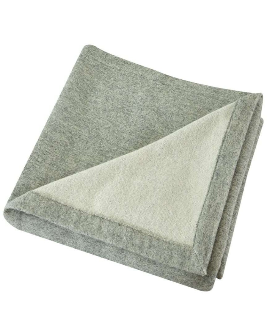 Blankets & Throws * | Melange Home Self Hem Merino Wool Blanket Blankets & Throws