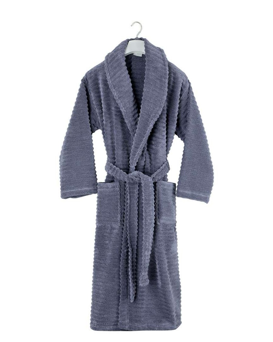 Robes & Slippers * | Melange Zero Twist Ruffle Bath Robe Home Robes & Slippers