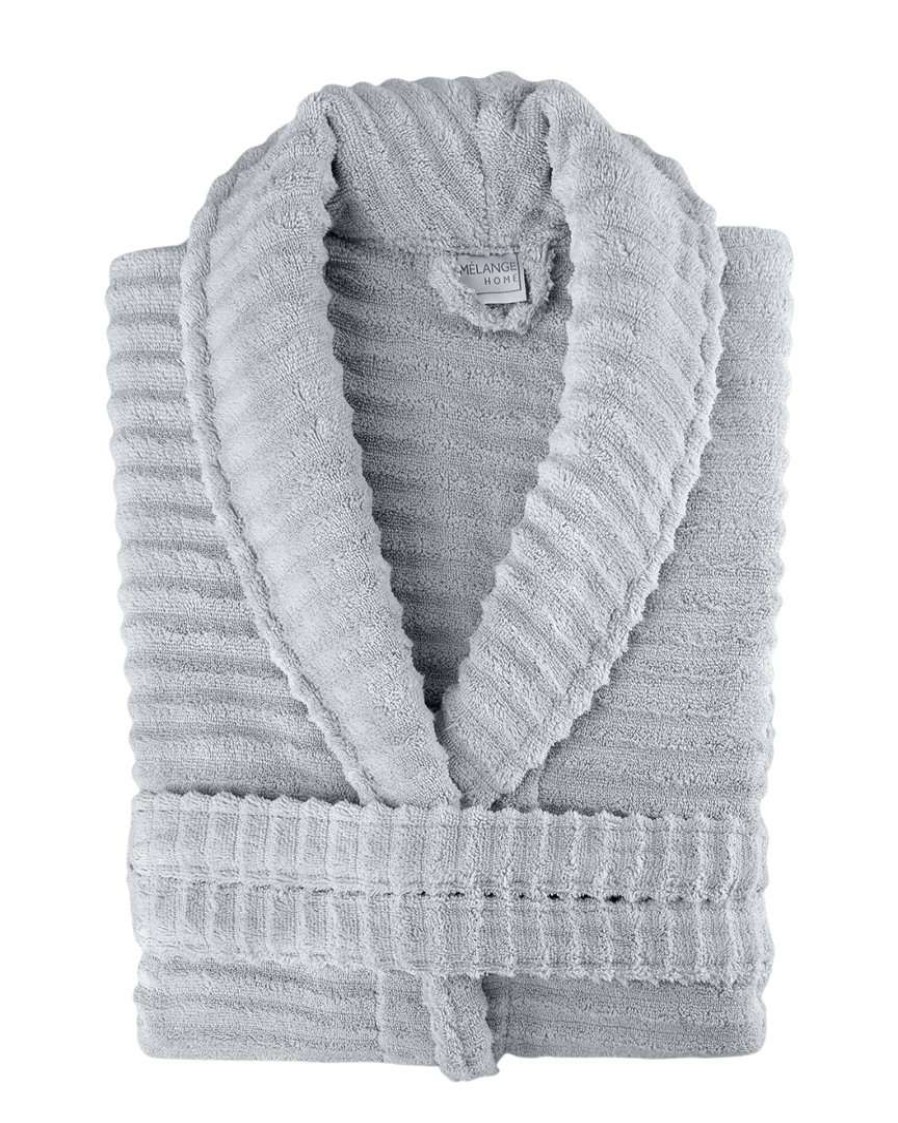 Robes & Slippers * | Melange Zero Twist Ruffle Bath Robe Home Robes & Slippers