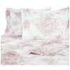 Sheets * | Melange 400Tc Cotton Toile Sheet Set Home Sheets