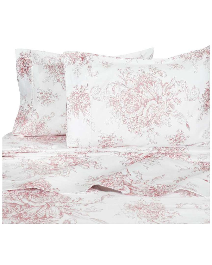 Sheets * | Melange 400Tc Cotton Toile Sheet Set Home Sheets