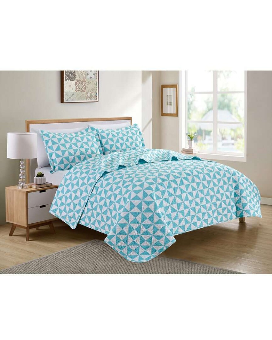 Comforters & Quilts * | Melange Retro Pinwheel Quilt Set Home Comforters & Quilts