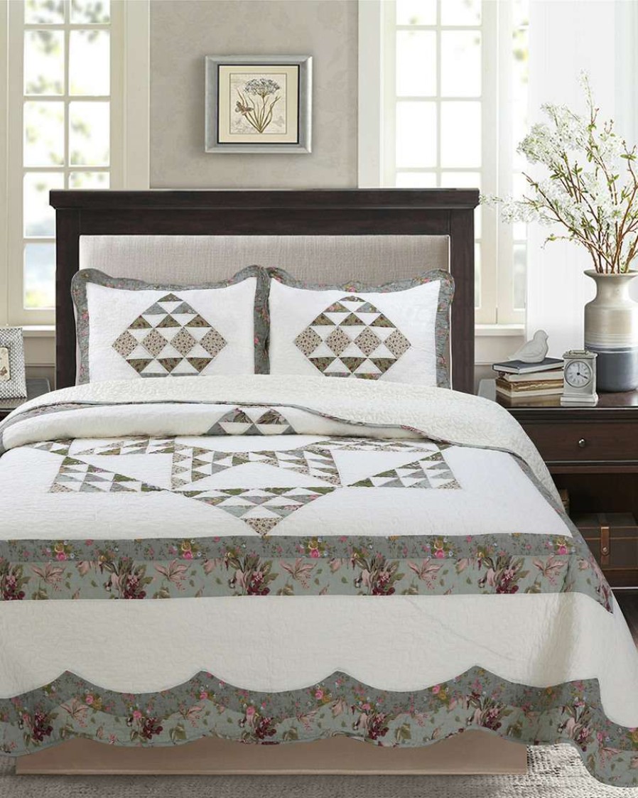 Comforters & Quilts * | Melange Melange Eight Star Quilt Home Comforters & Quilts