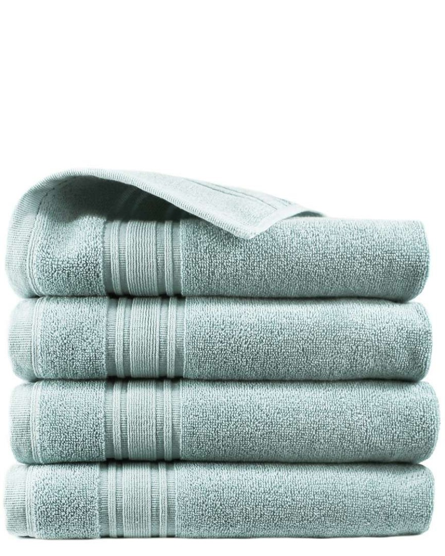 Bath Towels * | Melange 100% Turkish Cotton 4Pc Hand Towel Set Home Bath Towels