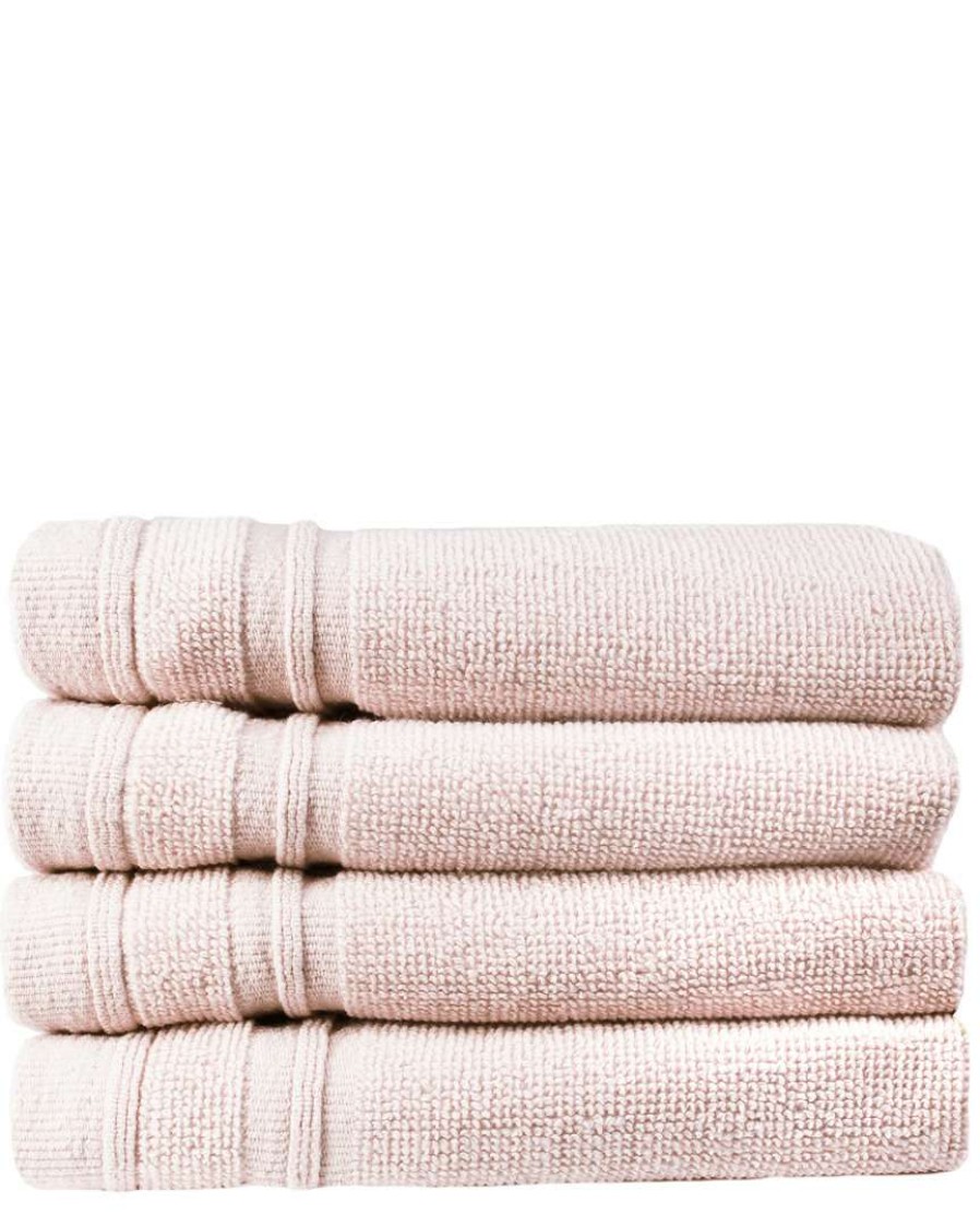 Bath Towels * | Melange 100% Turkish Cotton 4Pc Wash Towel Set Home Bath Towels