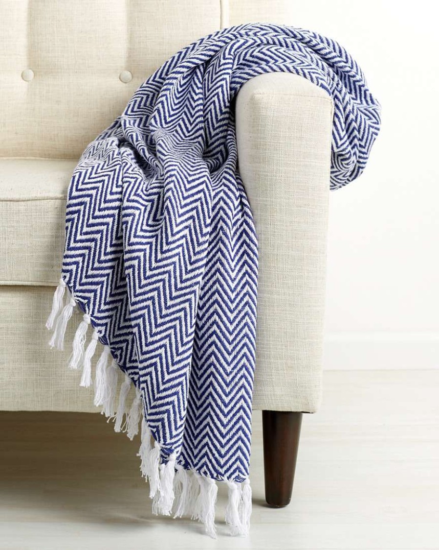 Blankets & Throws * | Melange Home Herringbone Throw Blankets & Throws