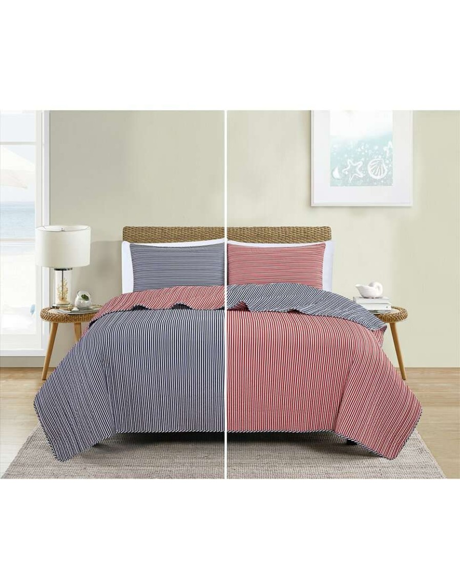 Comforters & Quilts * | Melange American Stripe Reversible Quilt Set Home Comforters & Quilts