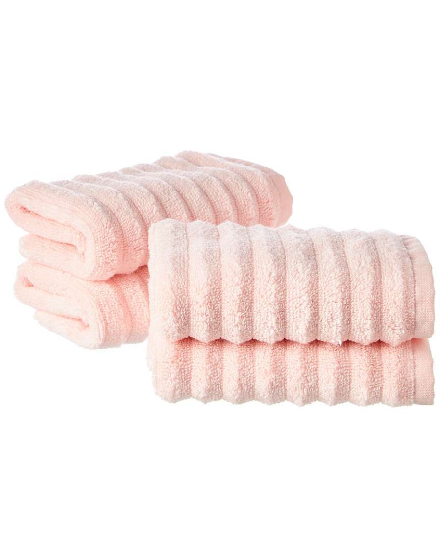 Bath Towels * | Melange Set Of 4 Zero Twist Wash Towels Home Bath Towels