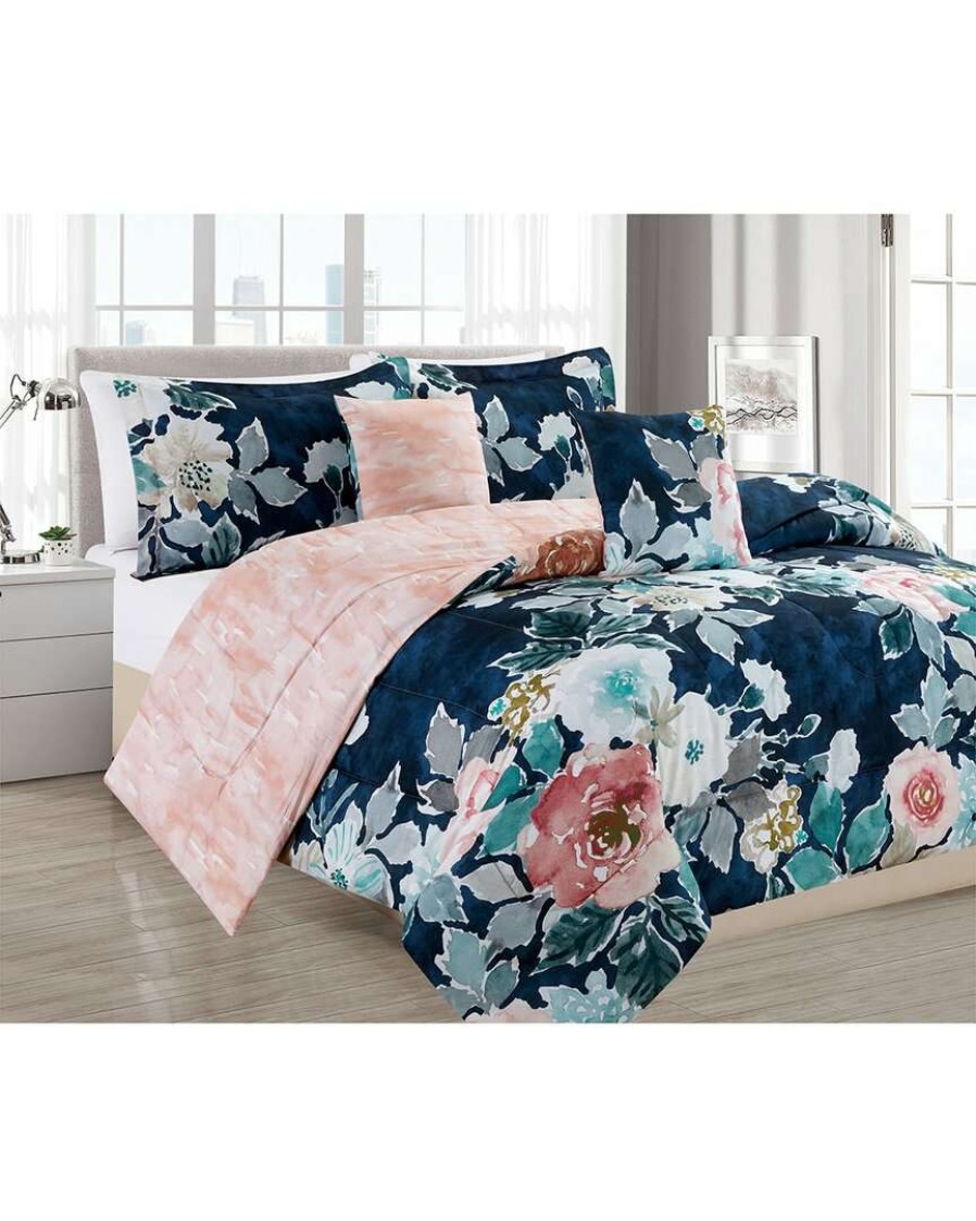 Comforters & Quilts * | Melange Barbarian Banked Floral Comforter Set Home Comforters & Quilts