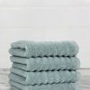 Bath Towels * | Melange Home Set Of 4 Turkish Cotton Wash Towels Bath Towels