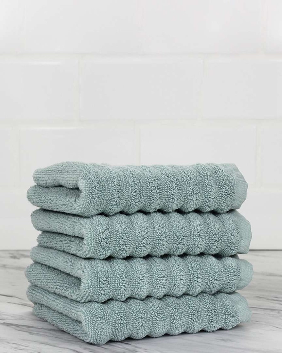 Bath Towels * | Melange Home Set Of 4 Turkish Cotton Wash Towels Bath Towels