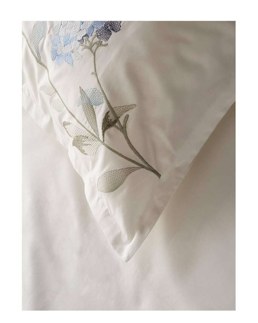 Duvet Inserts & Duvets * | Melange Hydrangea Embroidered Duvet Set Home Duvet Inserts & Duvets