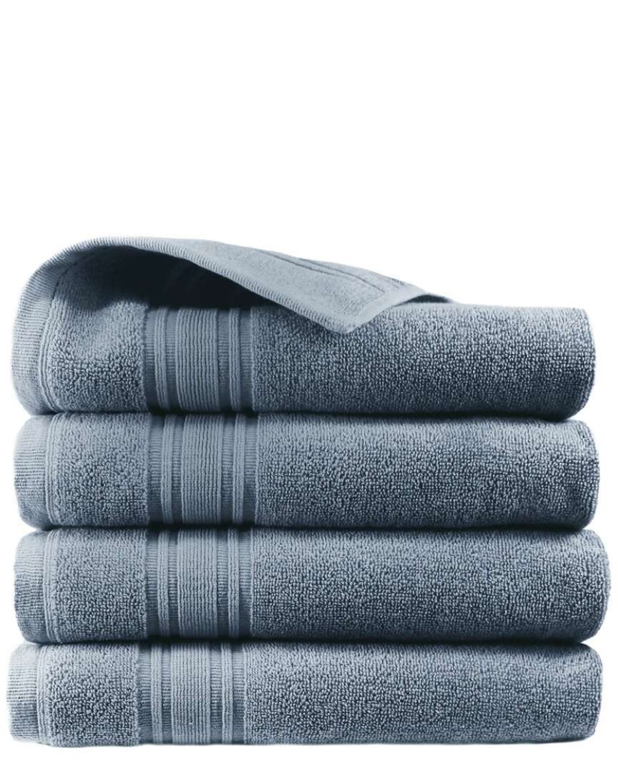 Bath Towels * | Melange 100% Turkish Cotton 4Pc Hand Towel Set Home Bath Towels