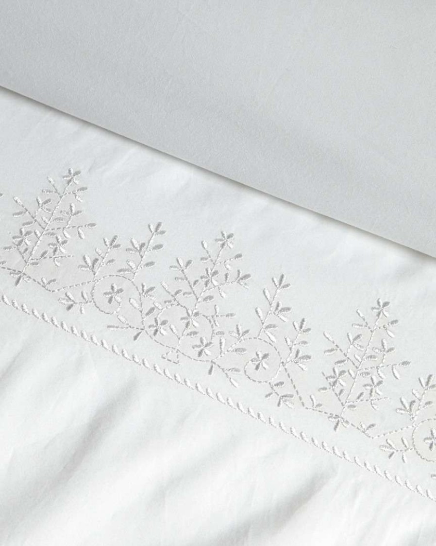 Duvet Inserts & Duvets * | Melange Home Baby'S Breath Embroidered 300Tc Duvet Set Duvet Inserts & Duvets