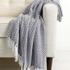 Blankets & Throws * | Melange Home Herringbone Throw Blankets & Throws