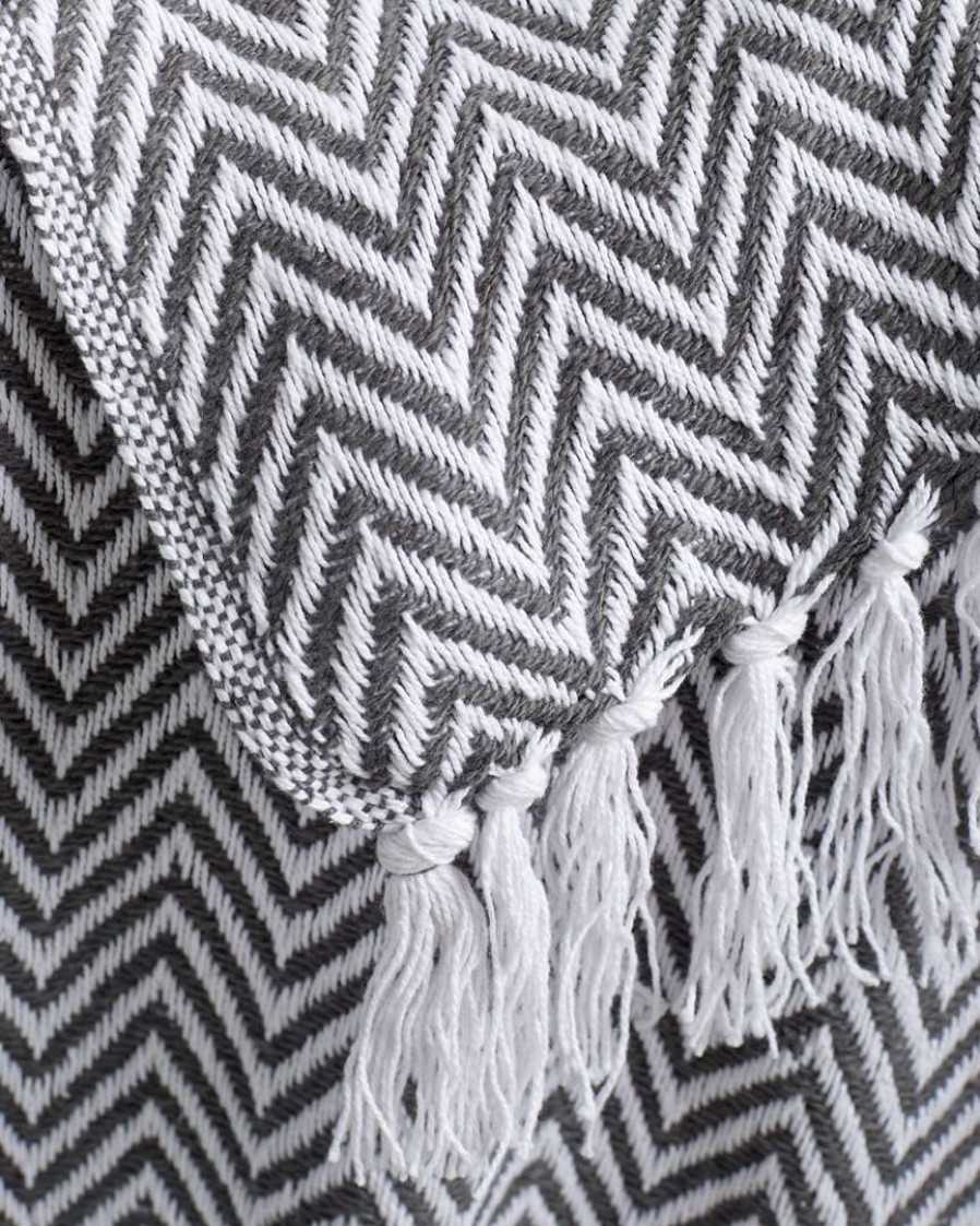 Blankets & Throws * | Melange Home Herringbone Throw Blankets & Throws