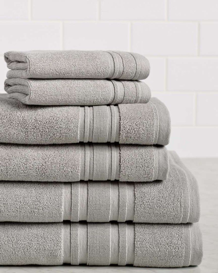 Bath Towels * | Melange Home 6Pc Turkish Cotton Towel Set Bath Towels