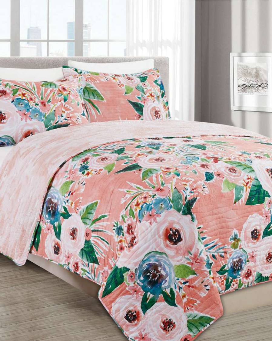 Comforters & Quilts * | Melange Barbarian Gone Floral Quilt Set Home Comforters & Quilts