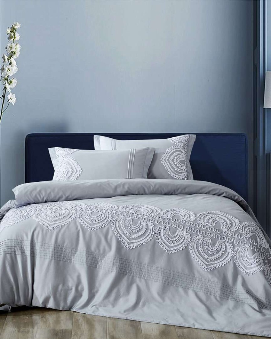 Duvet Inserts & Duvets * | Melange Padma Embroidery Duvet Set Home Duvet Inserts & Duvets