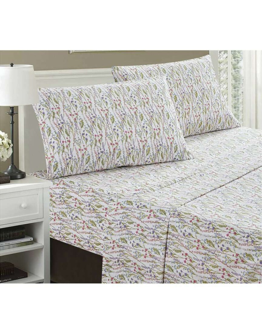 Sheets * | Melange Home T400 Hemstitch Spring Floral Sheet Set Sheets Multi