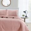 Comforters & Quilts * | Melange Home Stonewash Diamond Ruffles Quilt Set Comforters & Quilts